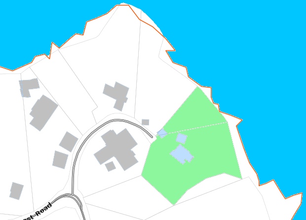 Grundst�ck zu den H�usern auf Mahe