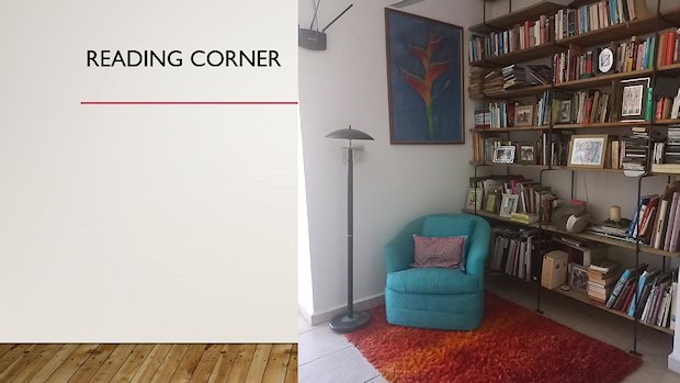 Leseecke vom Wohnhaus