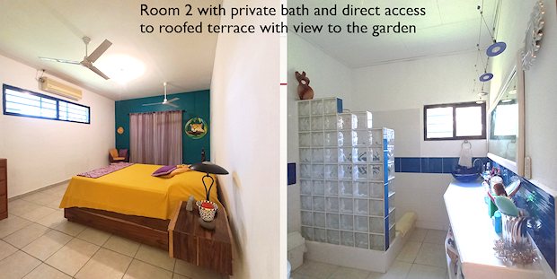 Zimmer mit Bad im Wohnhaus