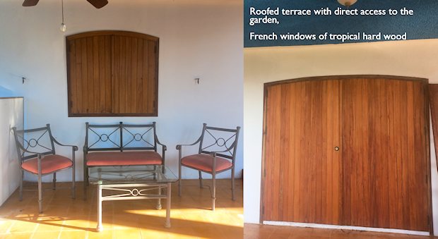 Terrasse des EinfAMILIENHAUSES IN lA cEIBA