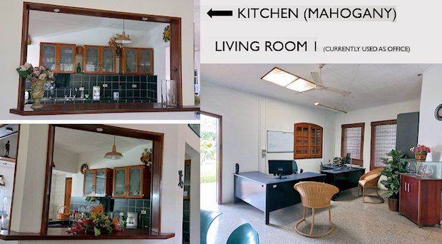 K�che und Zimmer vom Wohnhaus