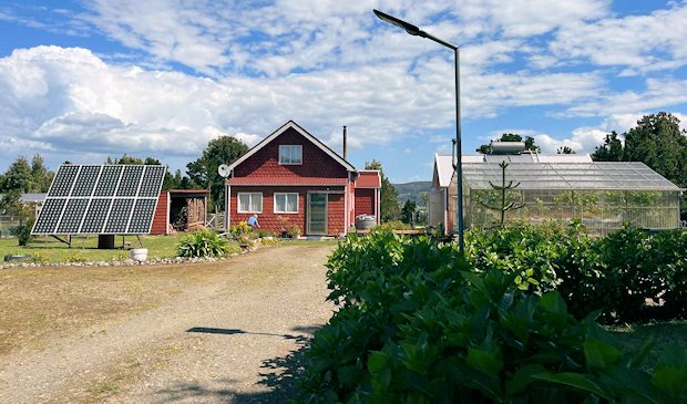 Wohnhaus der Farm auf Isla Caucahue in Chile