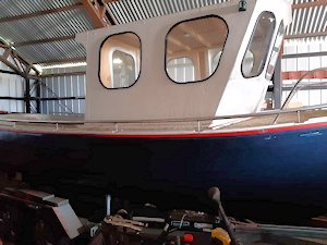 Motorboot der Farm