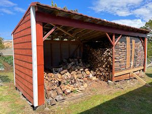 Holzschuppen vom Bauernhof