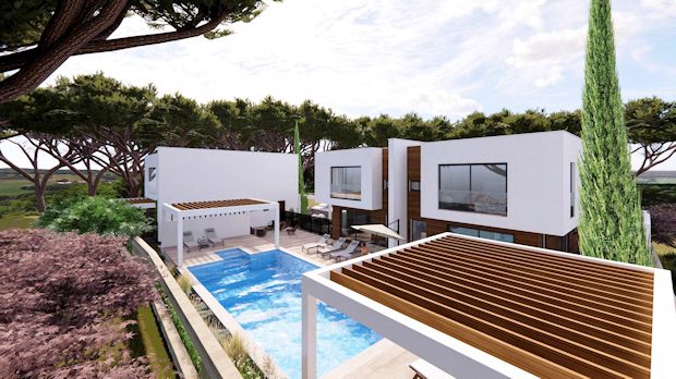 Swimmingpool der Huser