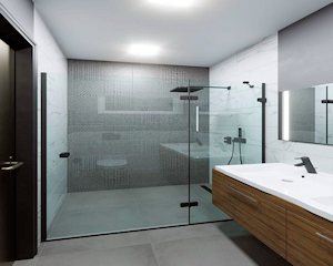 Duschbad einer Villa