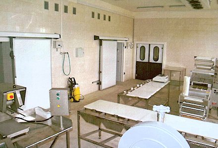 Schlachtraum der Schaffarm