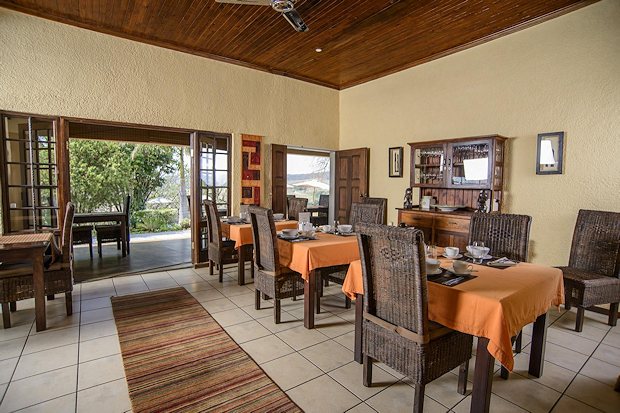 Speisesaal der Lodge