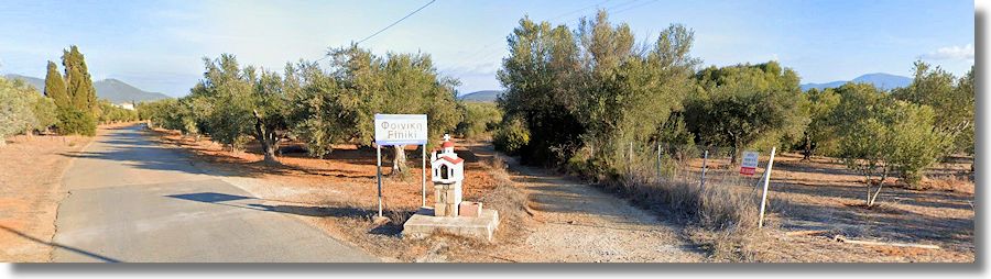 Finiki Strae zu den Grundstcken
