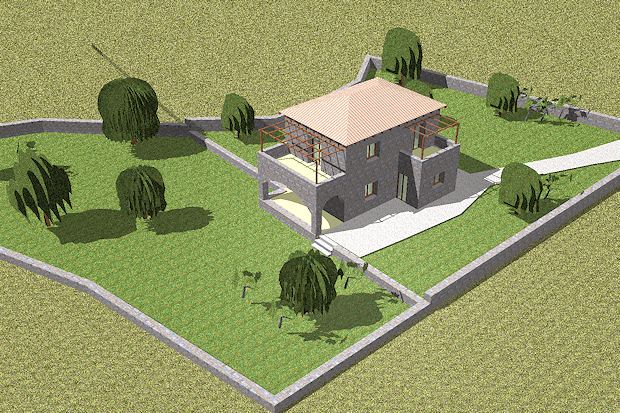 Grundstck mit Baugenehmigung in Messenien Peloponnes 