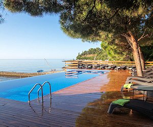 Auenpool vom Hotel auf der Krym