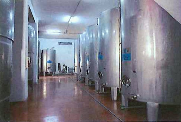 Weinkeller der Weinfabrik in Italien