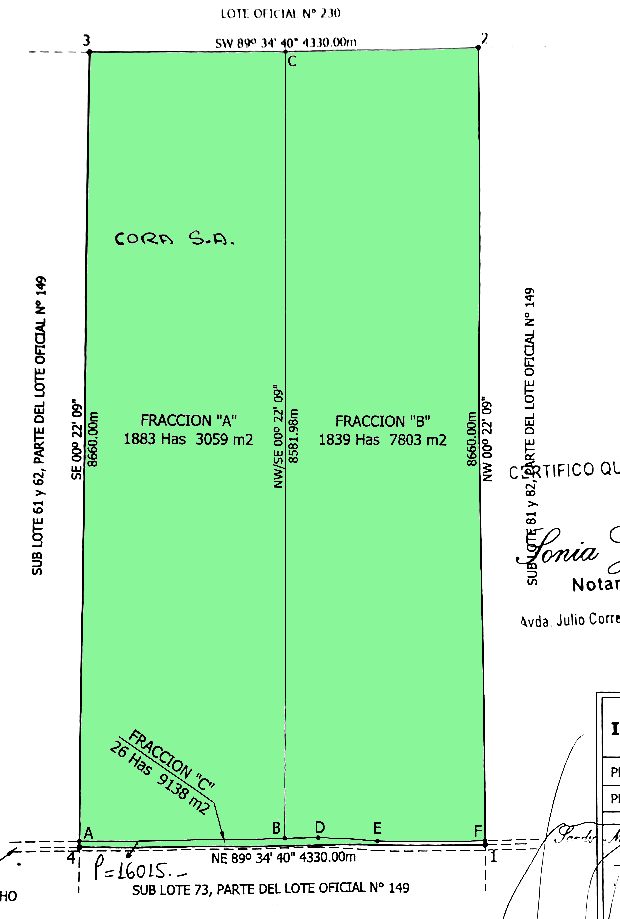 Grundstck fr Landwirtschaft im Distrikt Pozo Colorado Paraguay
