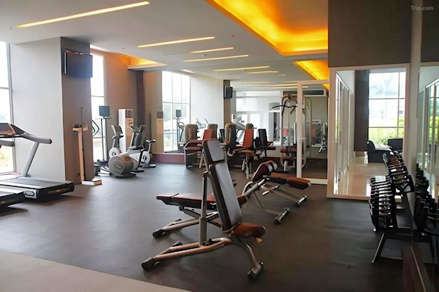 Fitnessraum im Apartmenthaus auf Mactan Island
