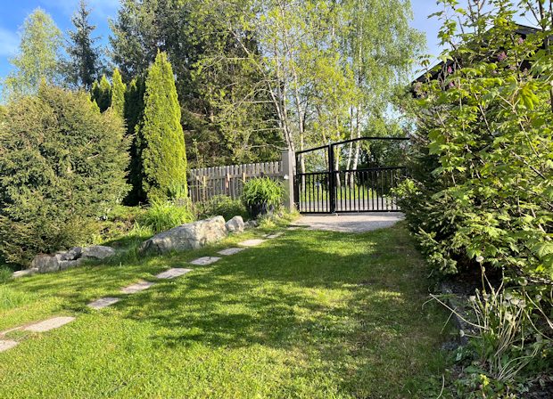 Eingang zum Grundstck des Einfamilienhauses