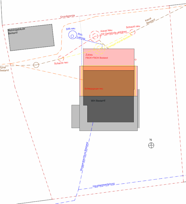 Grundstck vom Einfamilienhaus