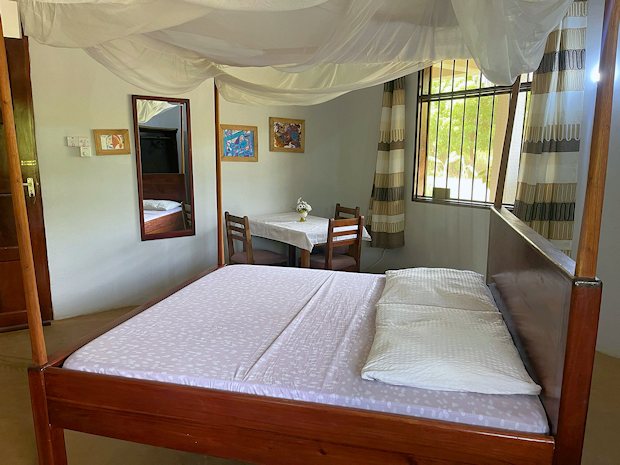 Schlafzimmer des Hauses in Kigomba
