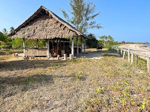 Strandbar der Villa am Meer von Tansania