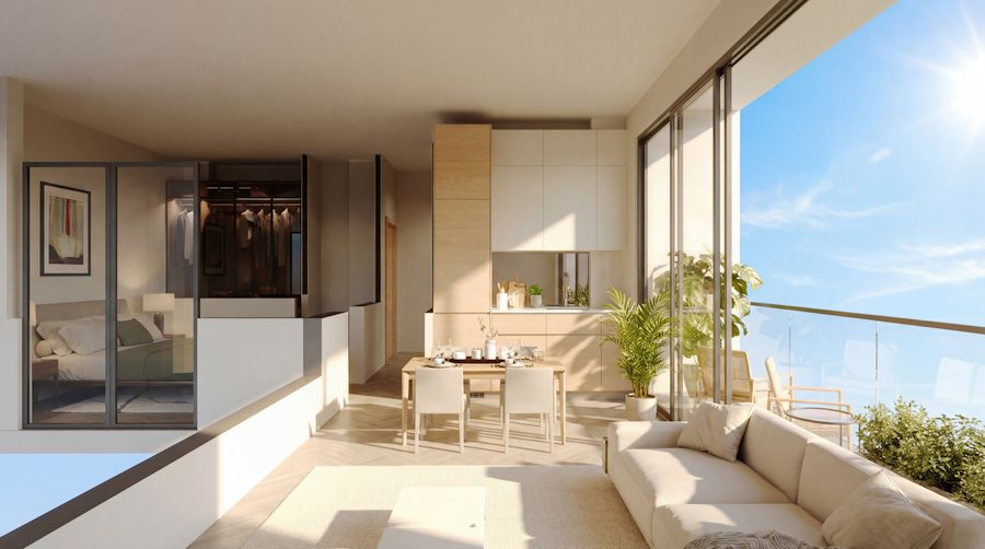 Apartments mit Blick auf das Schwarze Meer in Georgien