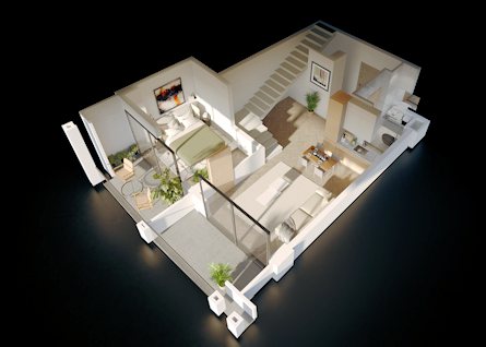 Wohnung in Georgien mit einem Schlafzimmer