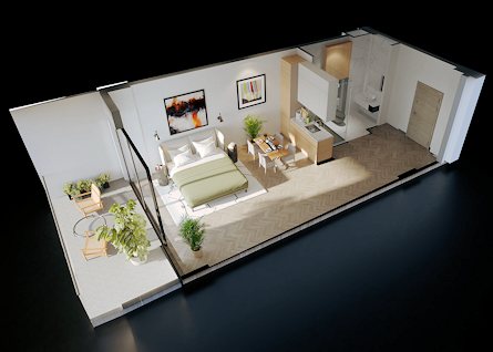 Studio mit Balkon in Gonio Georgien
