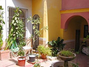 Patio vom Stadthaus in Jerez