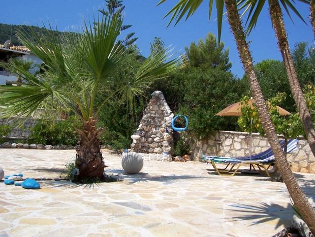 Terrasse mit Meerblick der Villa auf Zakynthos