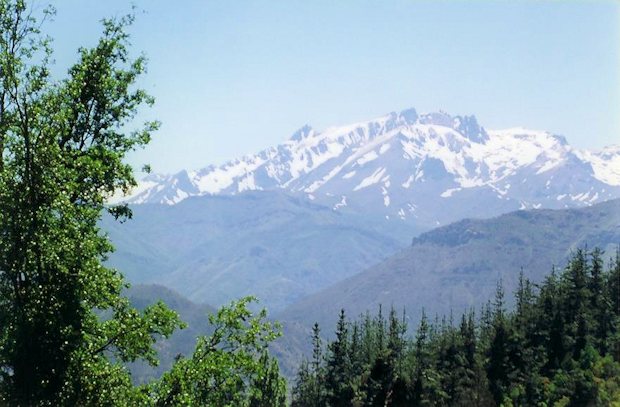 Ausblick vom Ferienhaus in Chile