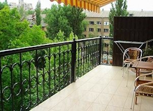 Balkon vom Apartment in Kiew