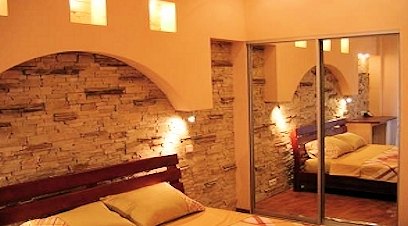 Schlafzimmer vom Apartment in Kiev