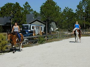 Reitplatz der Pferderanch im Lee County