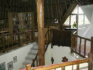 Treppenaufgang der Cottage