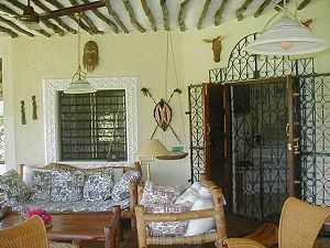 Haupthaus Terrasse der Cottage