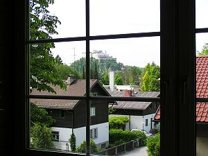 Ausblick vom Mehrfamilienhaus