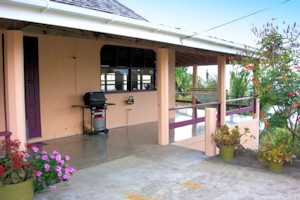 Terrasse vom Ferienhaus