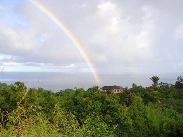 Insel Tobago bei Castara Ferienhaus mit Meerblick