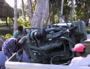 Reaparaturwerkstatt f�r Motorboote