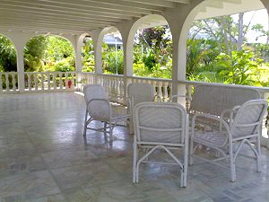 Veranda vom G�stehaus auf Mindoro