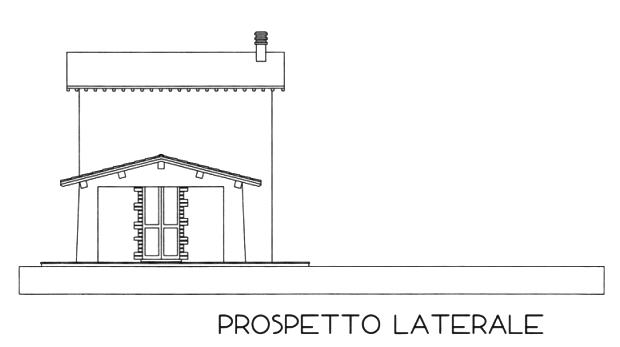 Seitenansicht vom mglichen Landhaus