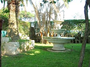 Garten vom Einfamilienhaus in Nettuno