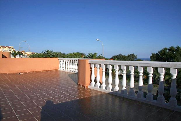 Dachterrasse vom Ferienhaus auf Fuerteventura