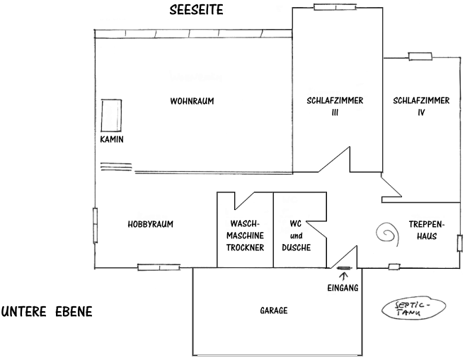 untere Etage vom Ferienhaus untere Etage vom Ferienhaus