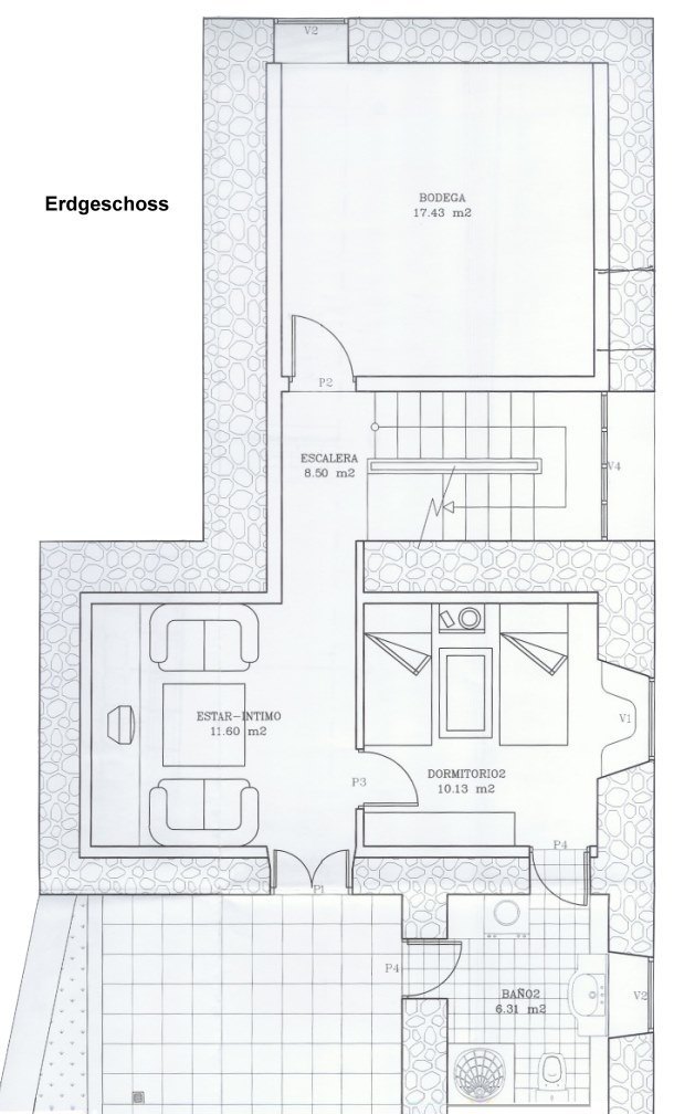 El Hierro Finca Ausbauhaus mit Meerblick