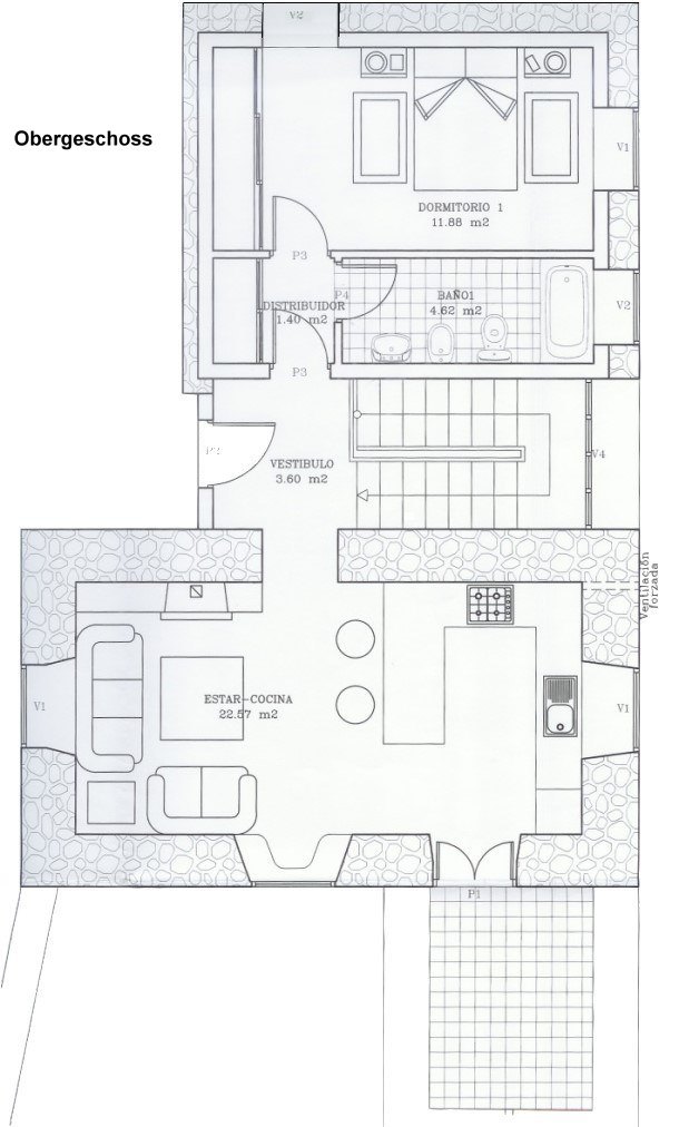 Finca El Hierro in Isora Einfamilienhaus Ferienhaus mit Meerblick