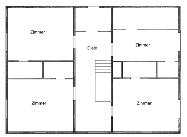 Obergeschoss Wohnhaus Haupthaus