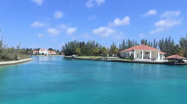 Wasserweg zum Baugrundstck Kanalgrundstck in Pine Bay auf Grand Bahama