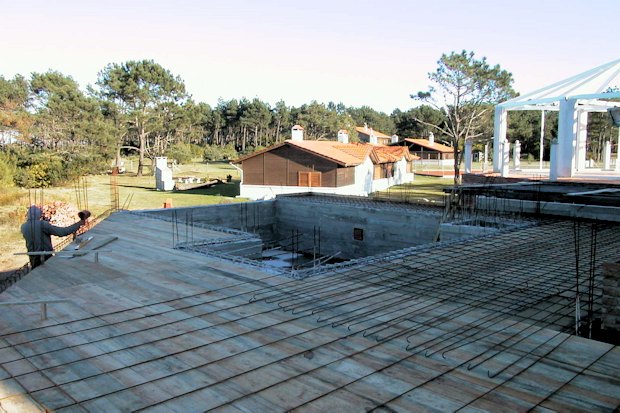 Terrasse vom Ferienhaus Wohnhaus