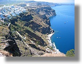 Thira vom Skaros-Felsen Santorini