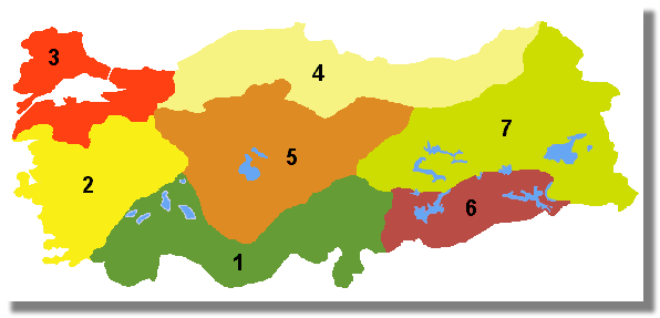 Regionen der Trkei