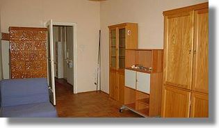 Wohnzimmer vom Apartment in Budapest